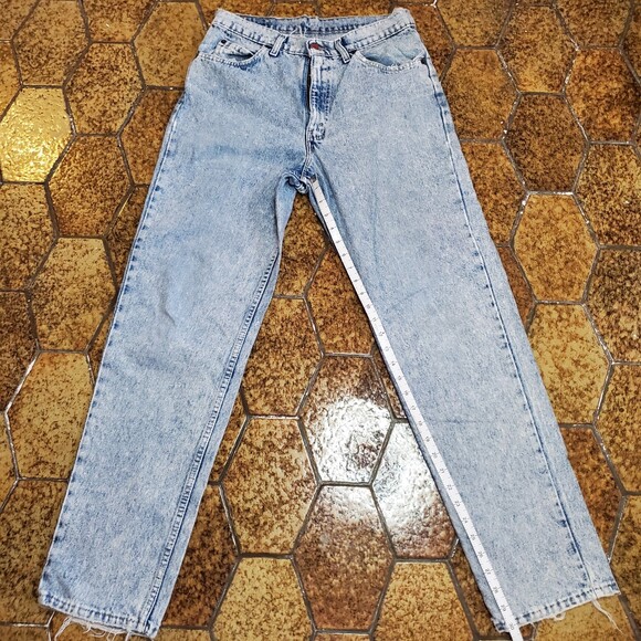 VTG 1980's Brittania Acid Wash WOMENS High Rise Blue Jeans Grunge MOM JEANS SZ30 - Picture 11 of 12